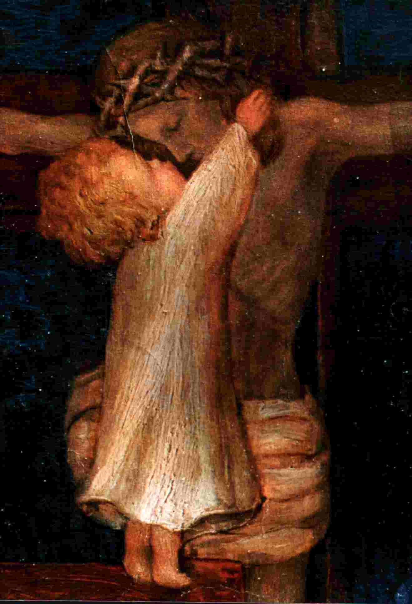 Resultado de imagen de niño besando al cristo crucificado